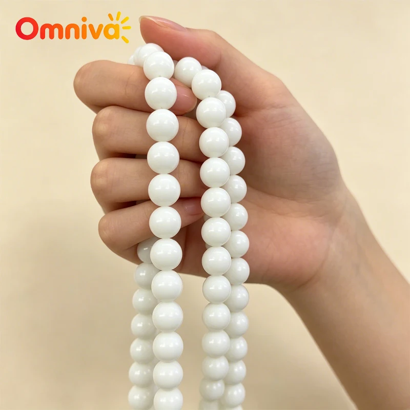 Natural Shell Jasper Round Beads Loose Gemstone Beads for Jewelry Making DIY Bracelet Necklaces 6mm 8mm 10mm 12mm 15inch Strands