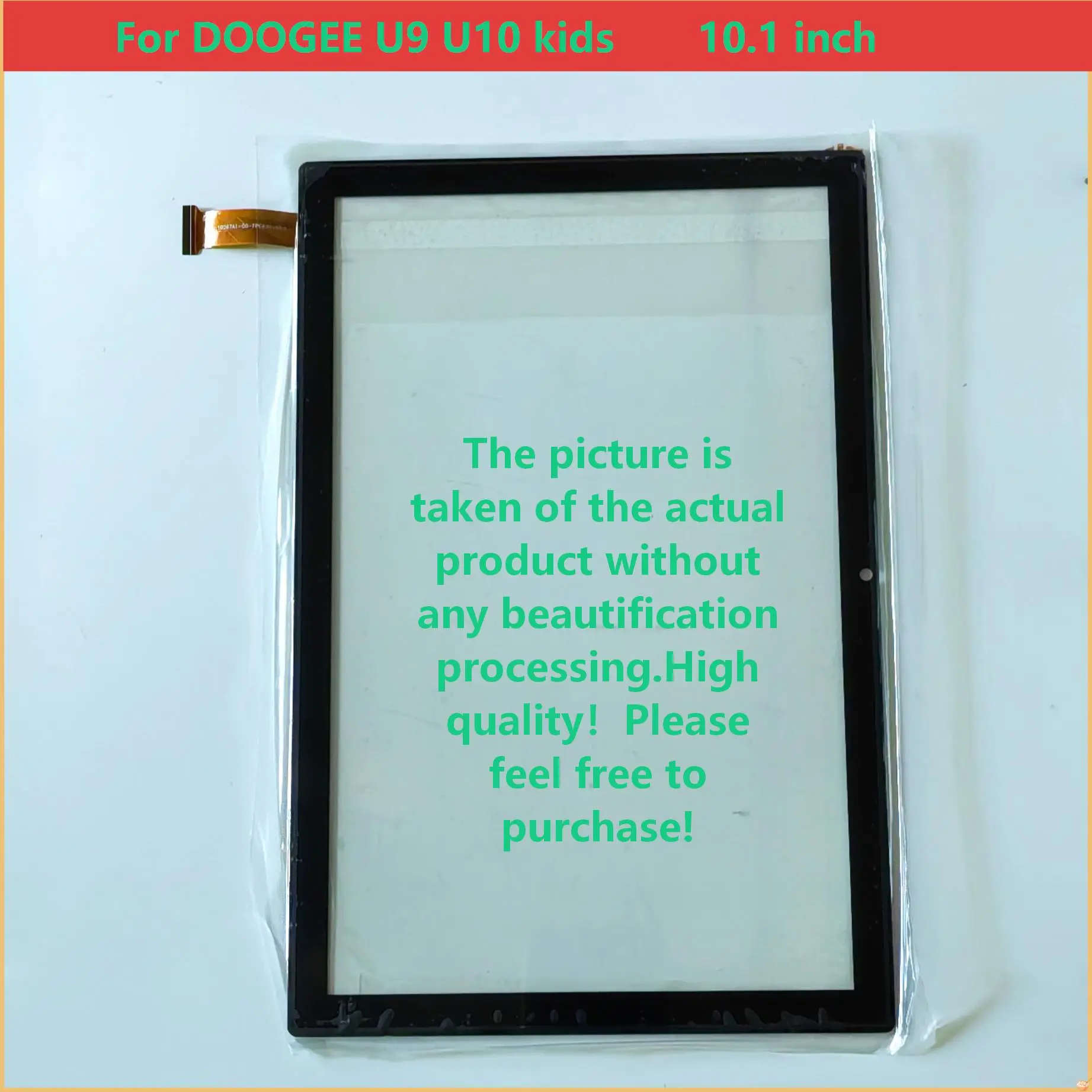 New Ori Black For DOOGEE U10 U9 Kids 10.1 Inch Tablet PC Replacement Parts + Touch Screen Digitizer Disassemble