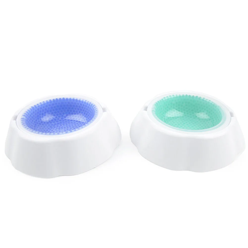 

Pet Cooler Bowl Easy Clean PP Material Indoor Dog Cat Feeding Condensate Beads Design Water Cooling Drinking Feeder