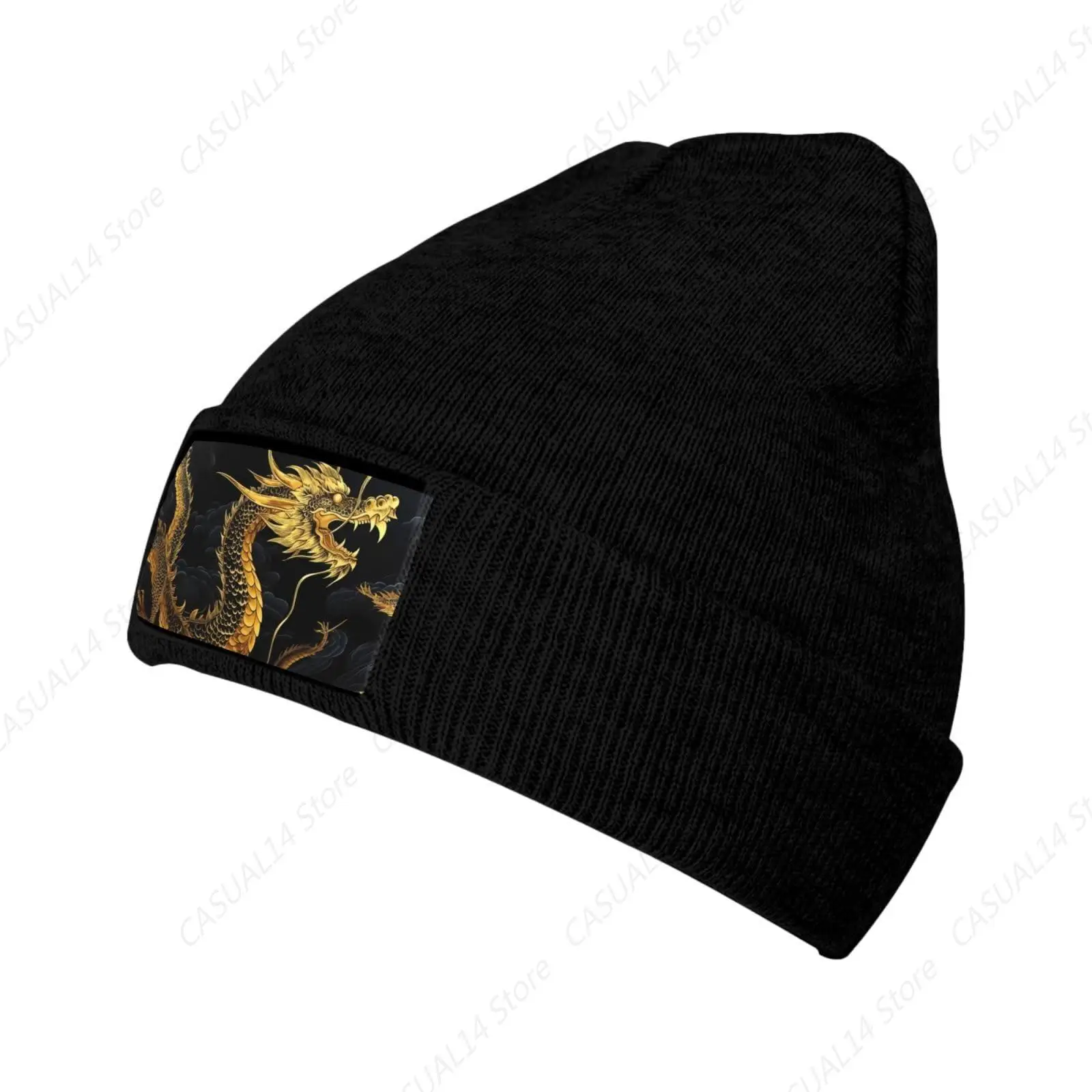 Beanie For Women Men Winter Beanies Pineapple Fruit Knit Hat Warm Fashion Knitted Hats Black image 2