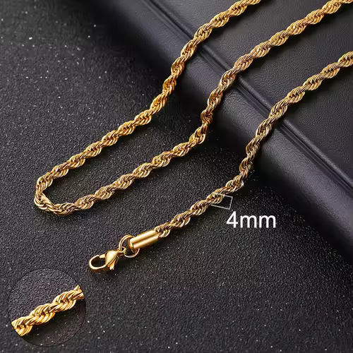 Vnox Cuban Chain Necklace for Men Women,Basic Punk Stainless Steel Curb Link Chain Chokers,Vintage Gold Color Solid Metal Collar - Image 17