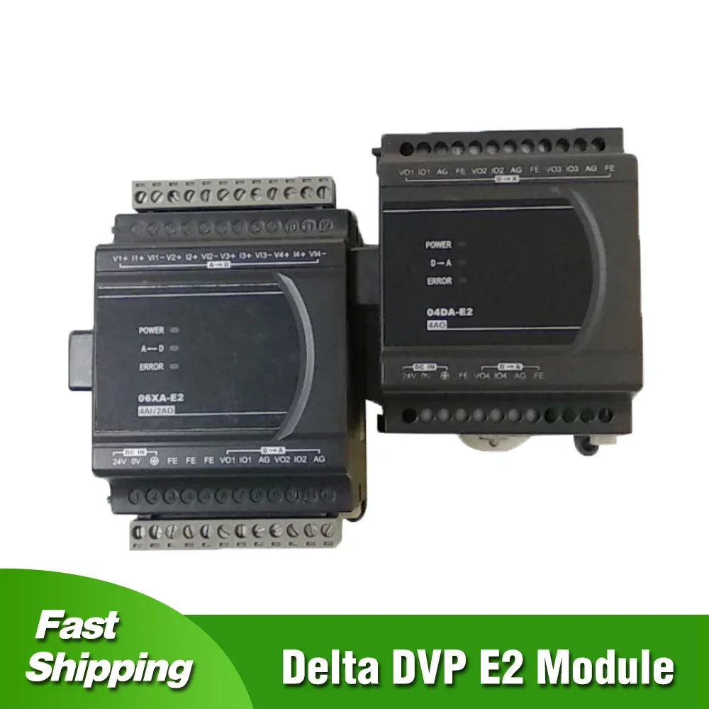 DVP04PT-E2 DVP04TC-E2 DVP04AD-E2 DVP04DA-E2 DVP02DA-E2 DVP06XA-E2 for Delta PLC ES2 Series Analog Expansion Module