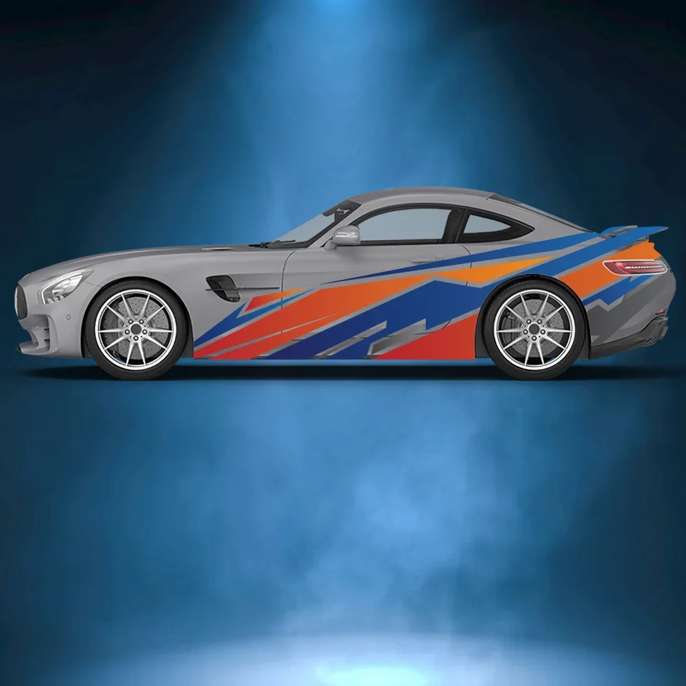 

Геометрический узор сшивки линии, боковая наклейка автомобиля, виниловая самоклеящаяся бумага, наклейка с краской для автоспорта, подходит для автомобиля, грузовика, внедорожника