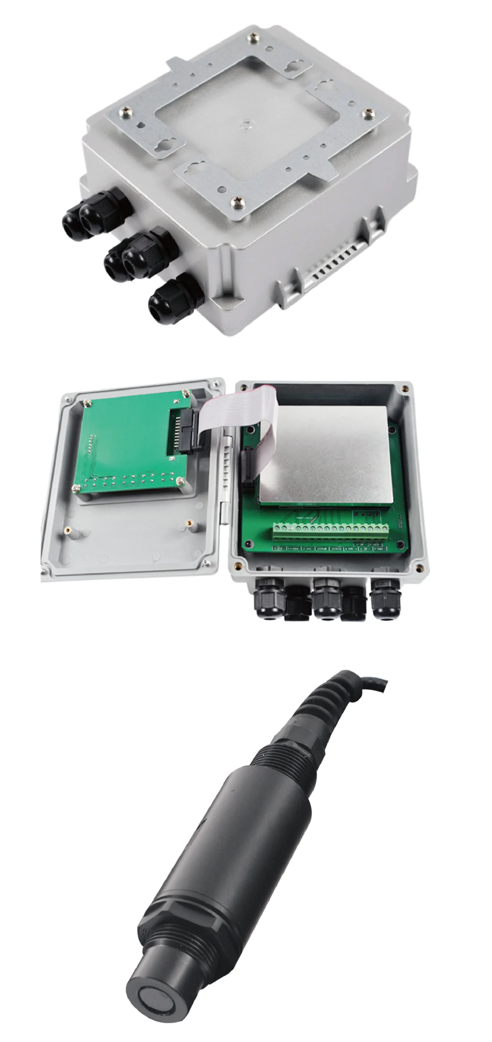 Open Channel Flow Meter Wall Mount Water Sensor for Sewage Parshall Flume Rectangular Weir Use