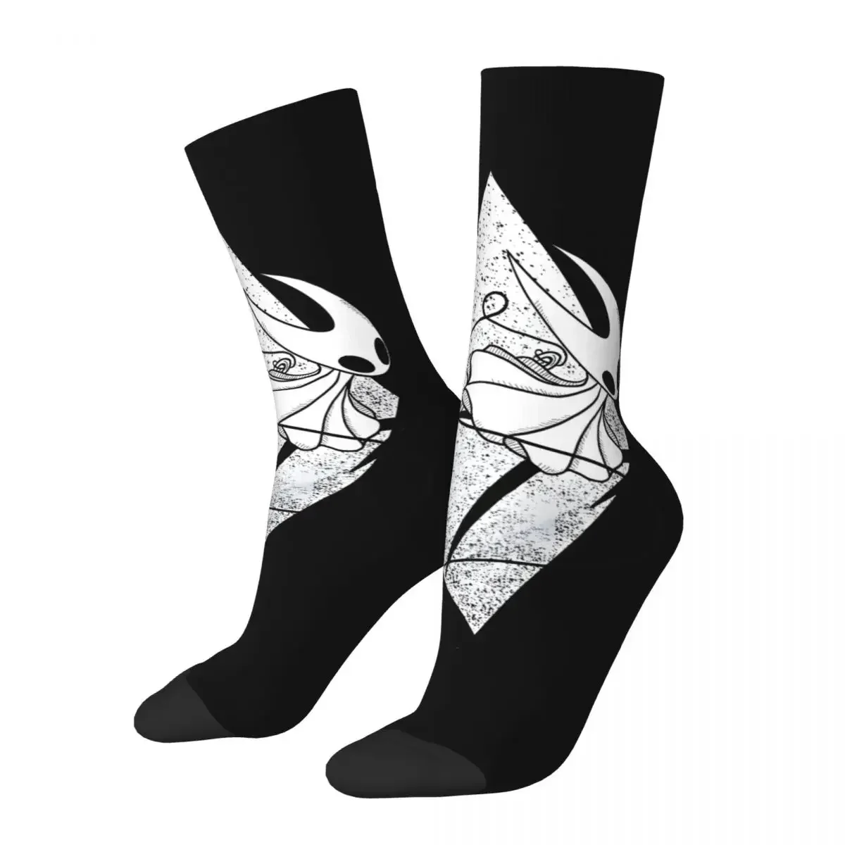 Vintage Hornet Men's compression Socks Unisex Hollow Knight Street Style Seamless Printed Novelty Crew Sock