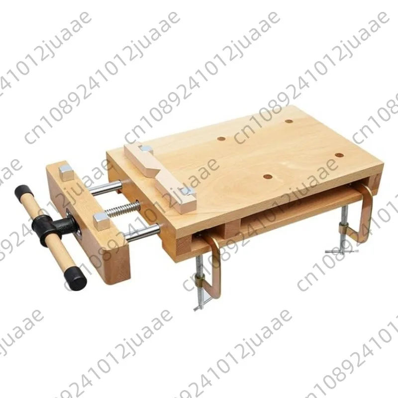 Hardwood Bench Desktop Woodworking Vise Woodworking Bench with Clamping and G-Fixtures