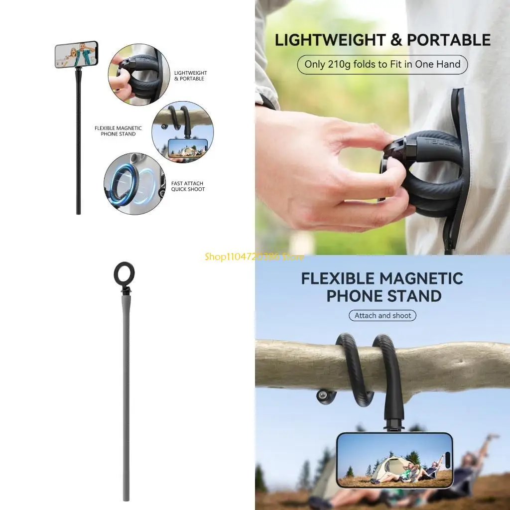 

K0EA Магнитный держатель для телефона на присоске, гибкий держатель для телефона на гибкой стойке для коляски