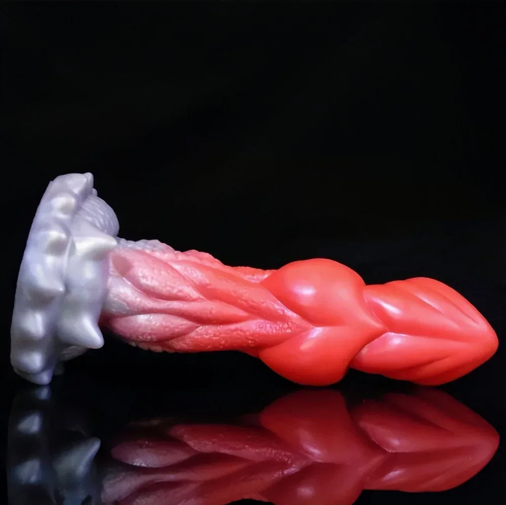 Huge Monster Dog Dildo with Suction Cup Big Anal Dildo Soft Silicone Butt Plug Prostate Massager Adult Sex Toys for Men Woman