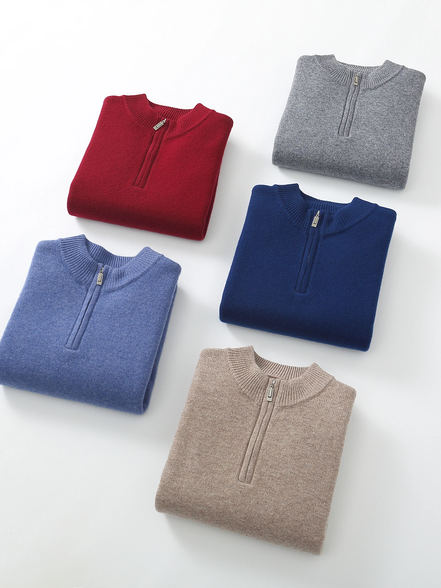 

Classic Autumn Winter Man Sweater Smart Casual 100% Merino Wool Knitwear Thick Pullover Long Sleeve Clothing Tops Men's Jumper