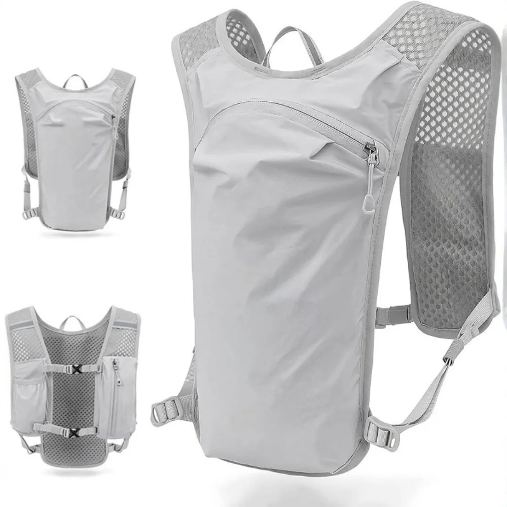 

Breathable Hydration Vest Ultra-light Multiple Pockets Running Backpack Waterproof Nylon Material Water Pack Backpack Marathon