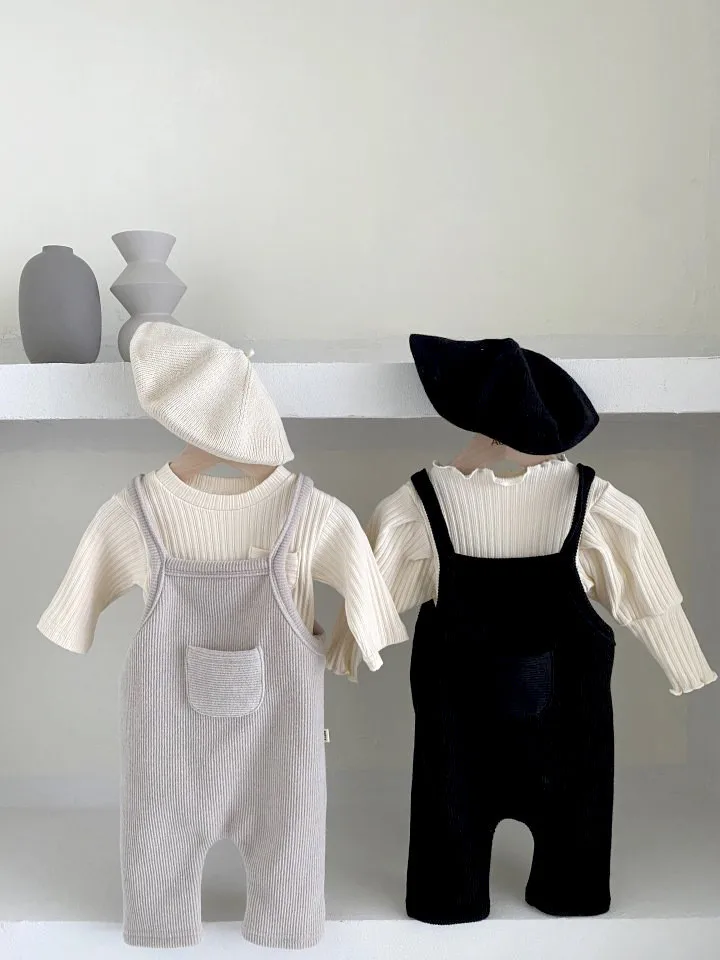 

Baby Girls Boys Overalls Suspender Pants Sling Pants Solid Color Korean Version Fashion Kids Boy Girl Clothes