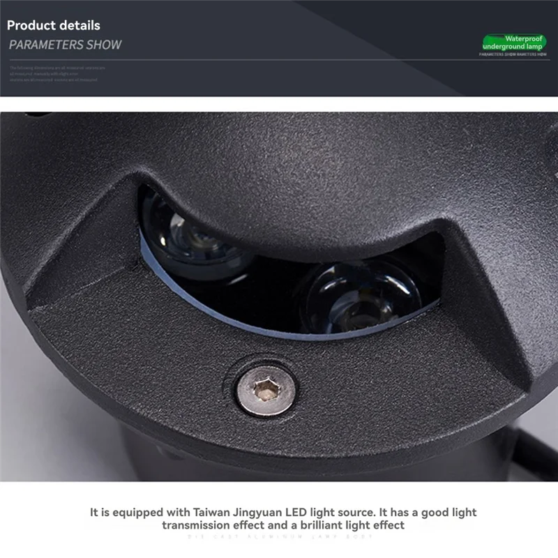 

A26F-LED Garden Light Spotlights Waterproof 4 Side Outdoor Recessed Underground Lamp 3W Floor Landscape Lighting Waterporrf AC85