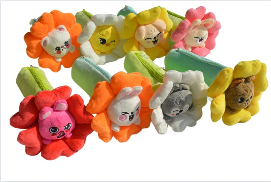

Skzoo Creative Plush Sunflower Toy Cartoon Plush Soft Stray Kids Plush Cute Pen Box Kawaii Children Birthday Gift