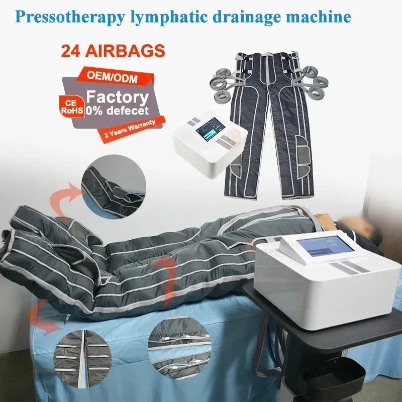 

Professional Pressotherapy Pants with 24 Air Bags and Infrared Heating Lymphatic Drainage & Body Sculpting Machine