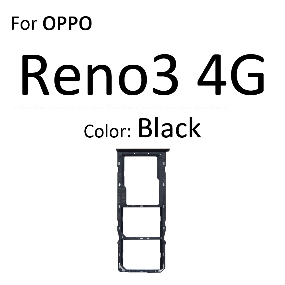 Sim Card Micro SD Card Tray Socket Holder Slot Container Connector For OPPO Reno 3 A Pro 4G 5G Parts