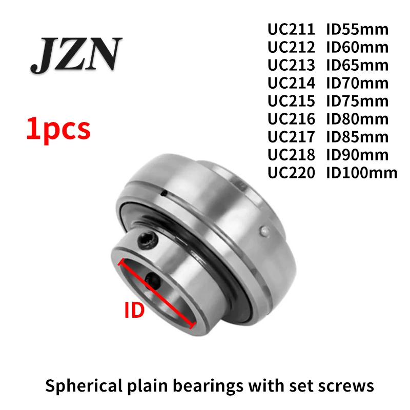 Top Screw Spherical Plain Bearing UC211 UC212 UC213 UC214 UC215 UC216 UC217 UC218 UC219 UC220