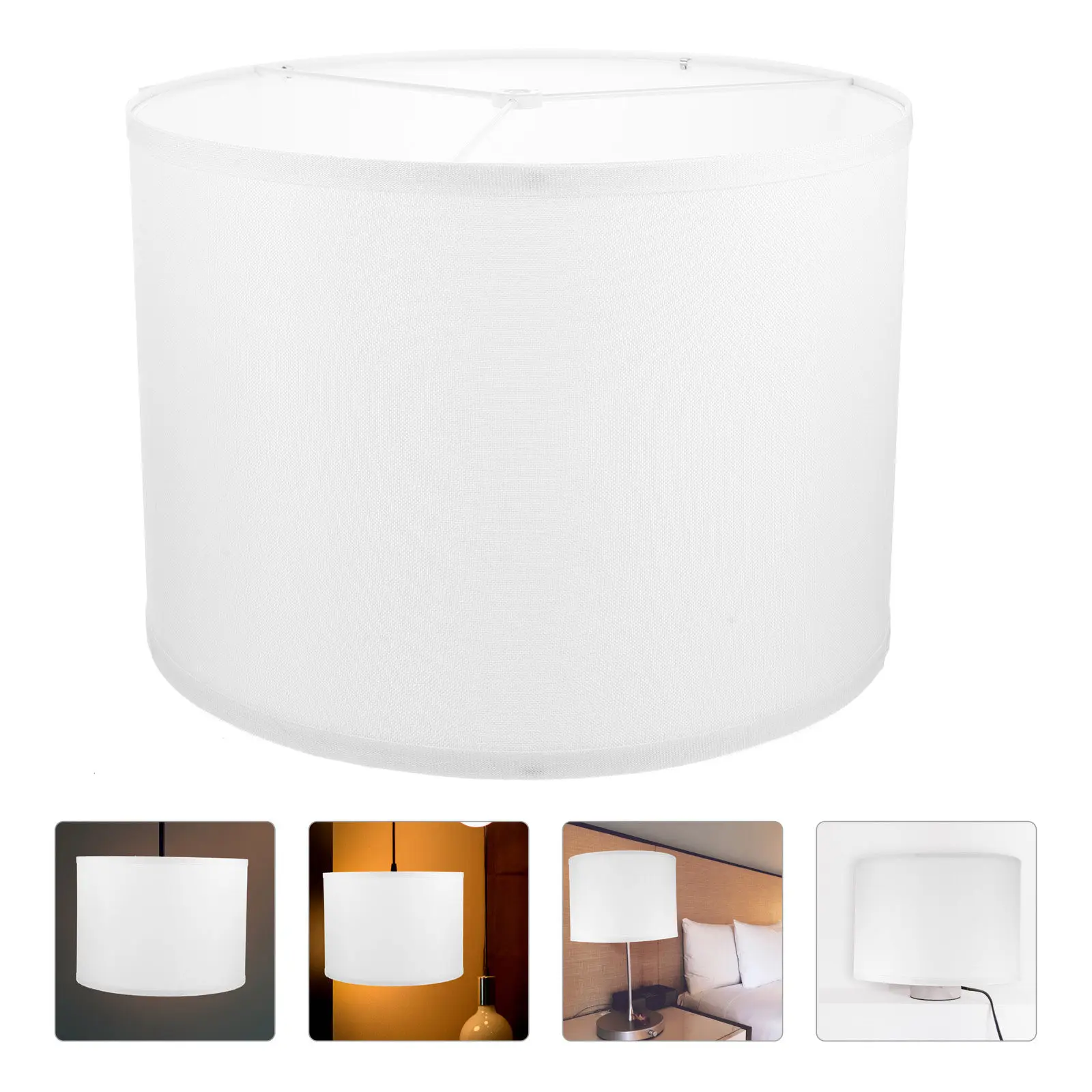 

Современный тканевый абажур, декоративный льняной плафон для настольной лампы, для спальни, гостиной, офиса, сменный чехол для светильника