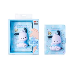 Sanrio Kawaii Kuromi Pochacco Hello Kitty Mini Stress Relief Magnetic Buckle Cartoon Notepad Gift for Elementary School Students