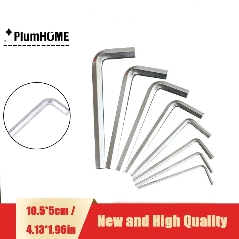 1PCS 12mm Allen Key Hex Wrench Steel Plated Hexagonal Key L-type Wrench Hexagon Screwdriver Repair Tools Hand Manual Tools