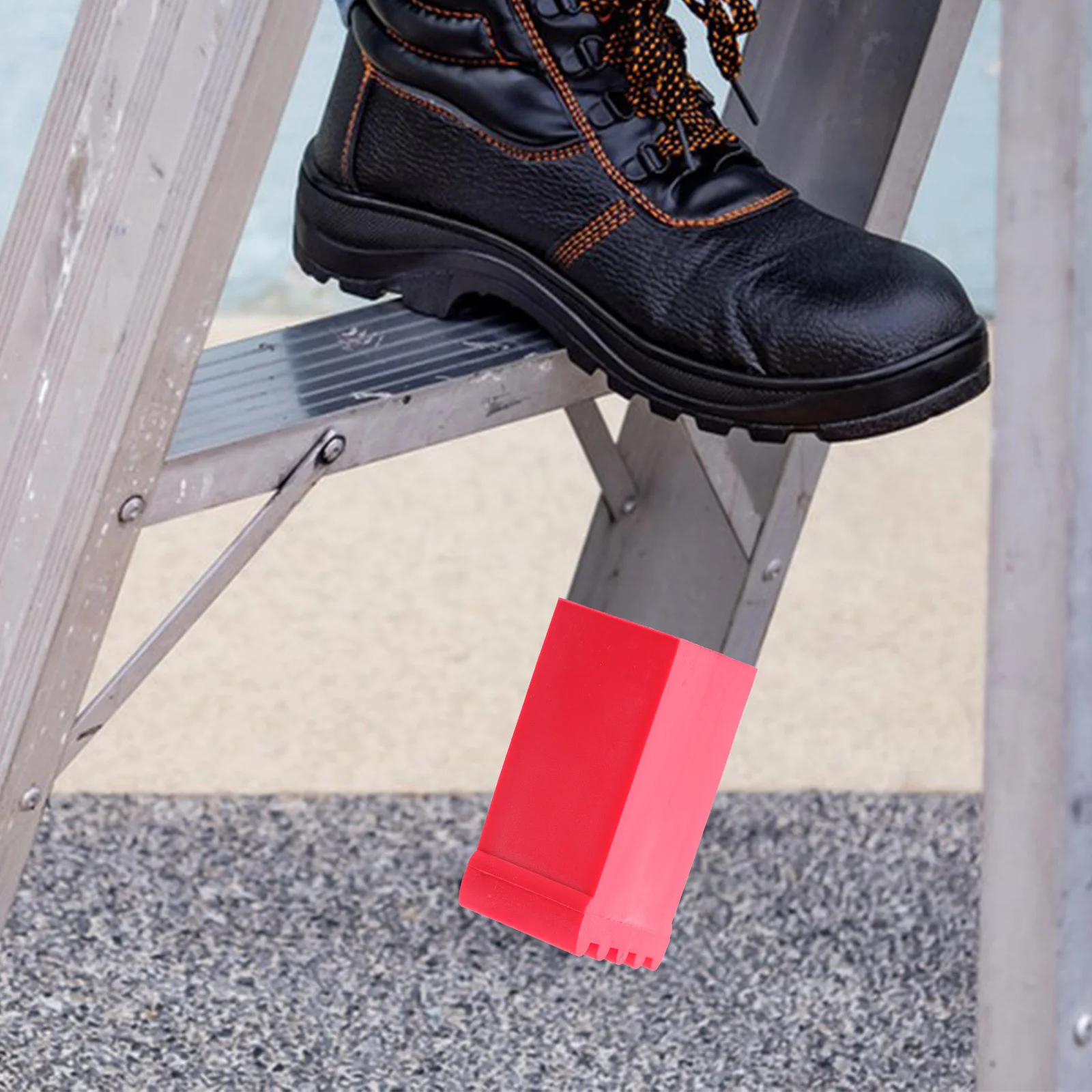 

2Pcs Ladder Foot Covers Rubber Non-Slip Feet Pads Anti-Skid Safety Protection for Home Worksite Ladder Accessories