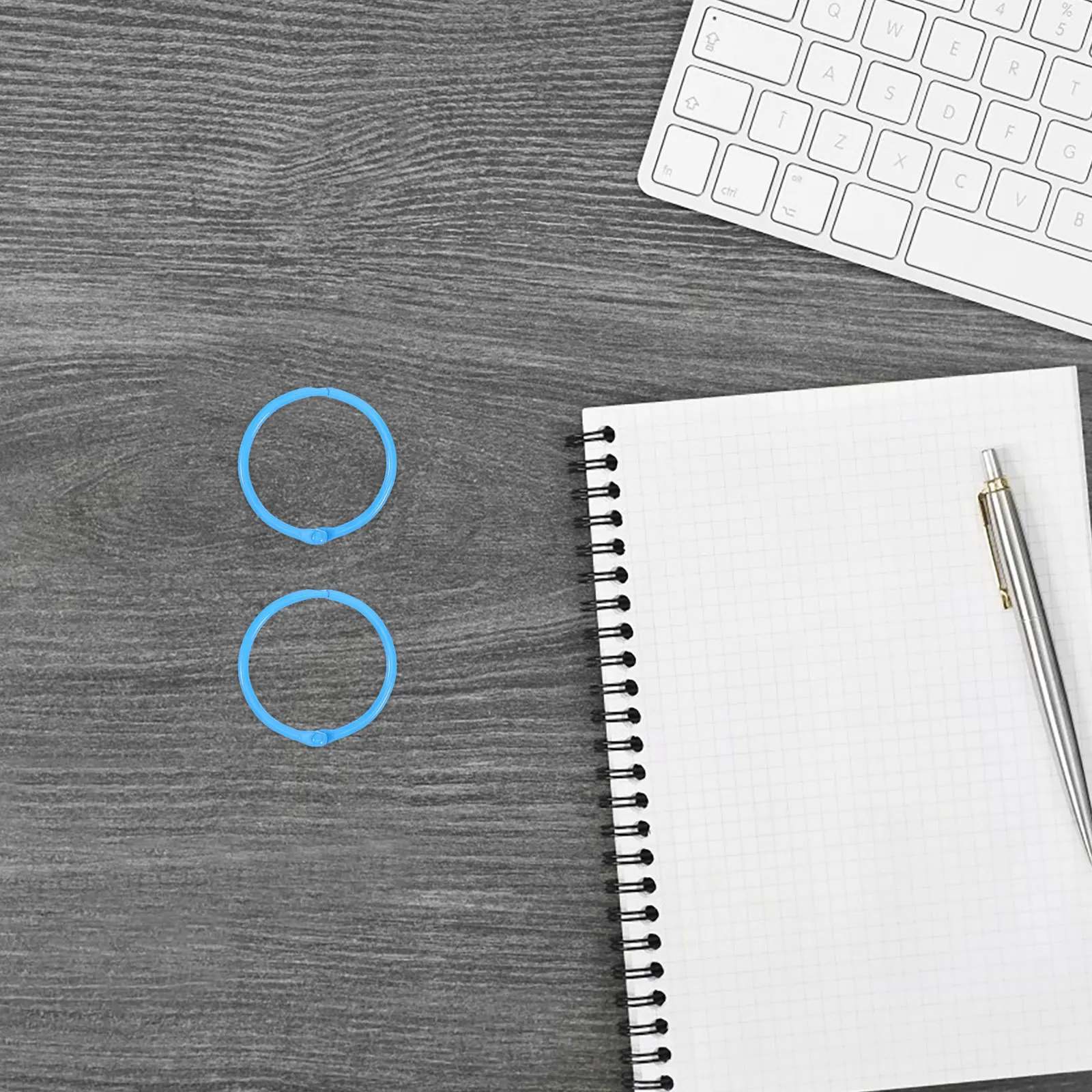 

30Pcs Small Metal Binder Rings for Index Cards Flashcards Bookbinding Supplies Scrapbook Organizer Snap Open Ring Fasteners