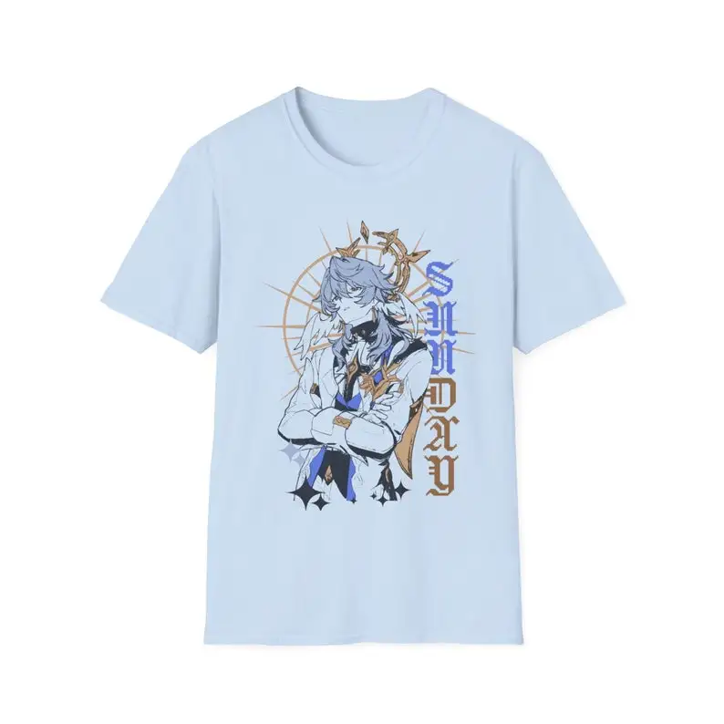 Sunday Honkai Star Rail Manga Subtle Graphic Aesthetic | Graphic Tee Shirt Aesthetic Unisex Softstyle T-Shirt