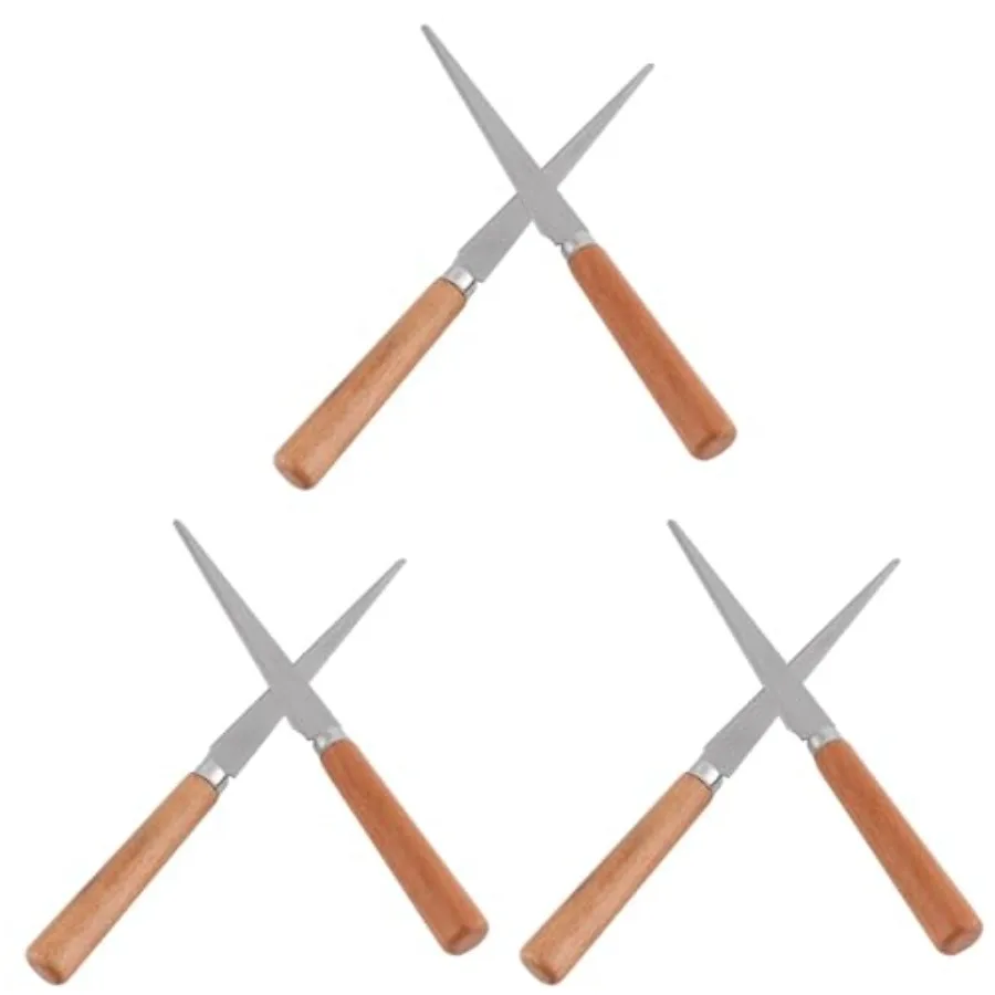 

6 pcs Ceramic Stainless Steel Handles Modeling Smoothing Art Carving Pottery Sculpting Clay Craft Tools for Beginners in Black