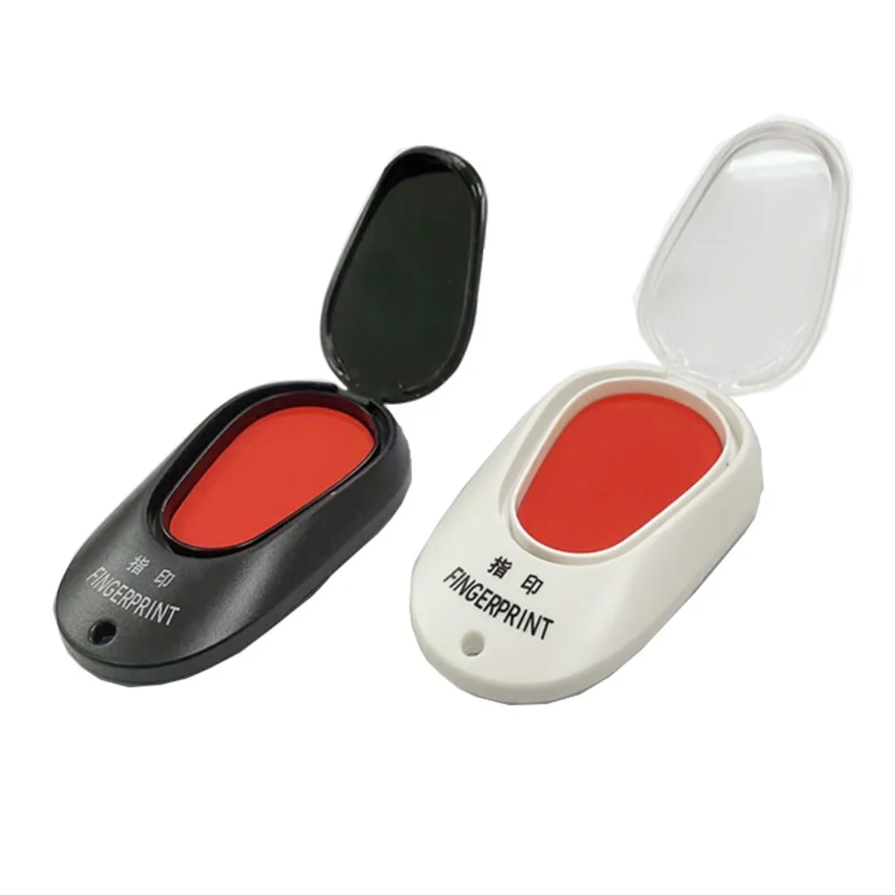 Mini tampon encreur à empreintes digitales, estampage transparent, pour notaire, Anti-faux doigts de poche, Signature, impression des doigts, séchage rapide