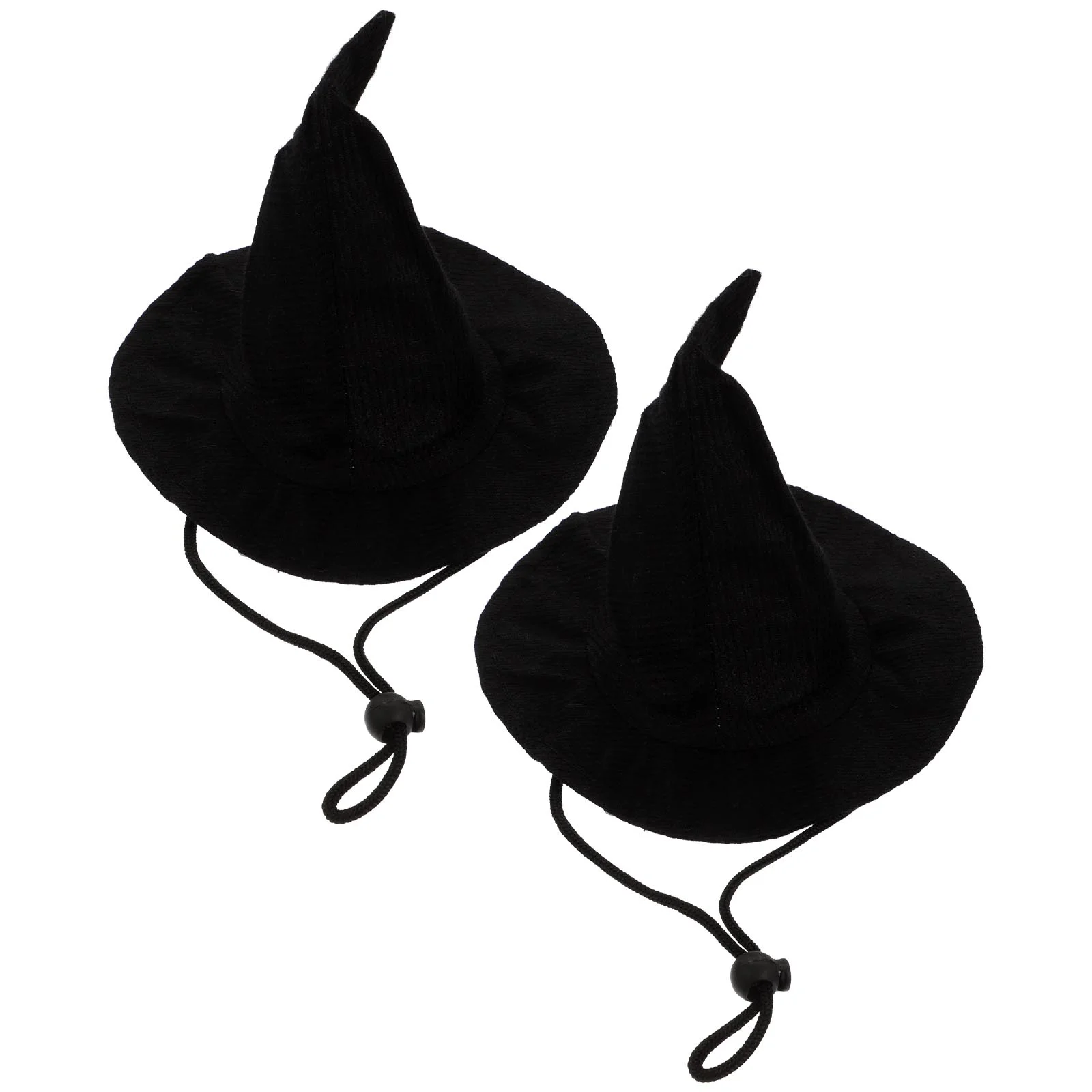 2 Pcs Pet Pointed Hat Costume Scarecrow Dog Halloween Cat Sombrero Costumes Caps