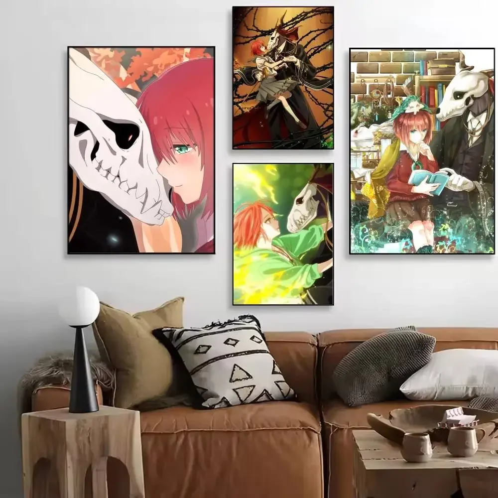 Classic Anime The A-Ancient Magus Bride Manga Posters High Quality Self-adhesive Wall Art Decorations Color Prints Sticky