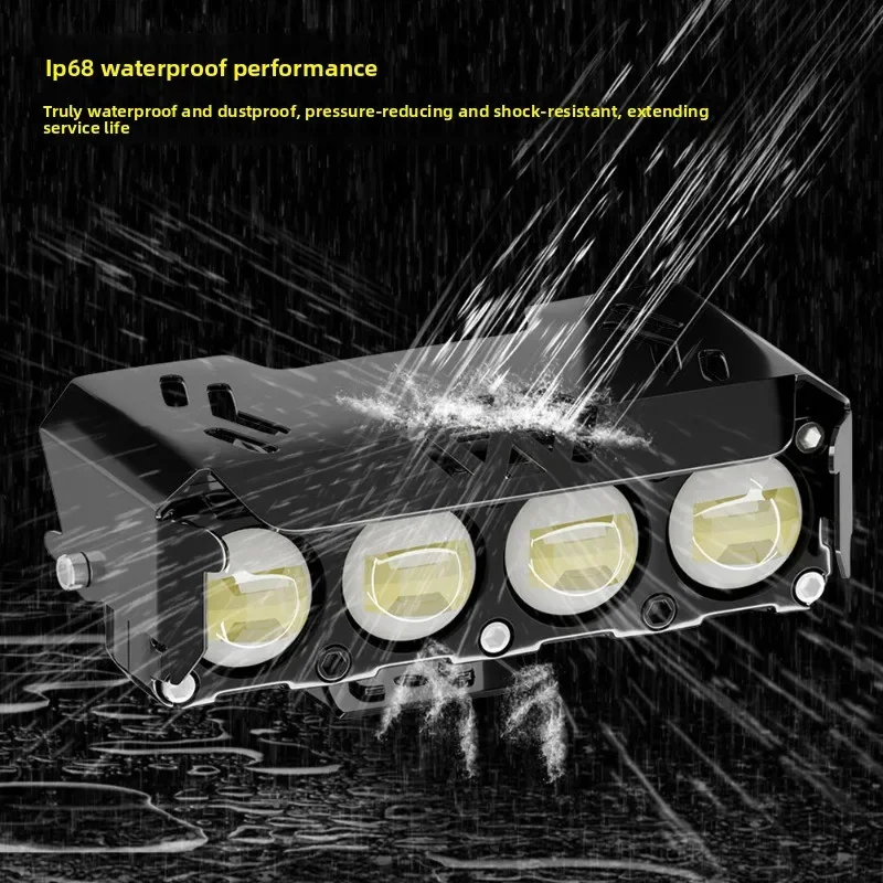 Motorcycle LED external spotlight, waterproof  anti-drop, high-brightness  strong  universal modification  for electric vehicles