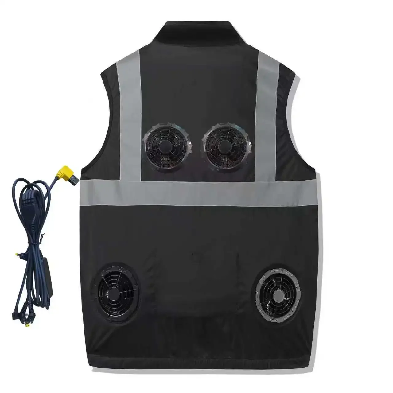 Summer Outdoor Fan Clothing for Cooling and Heatstroke Prevention, Workwear for Outdoor Travel and Sun Protection