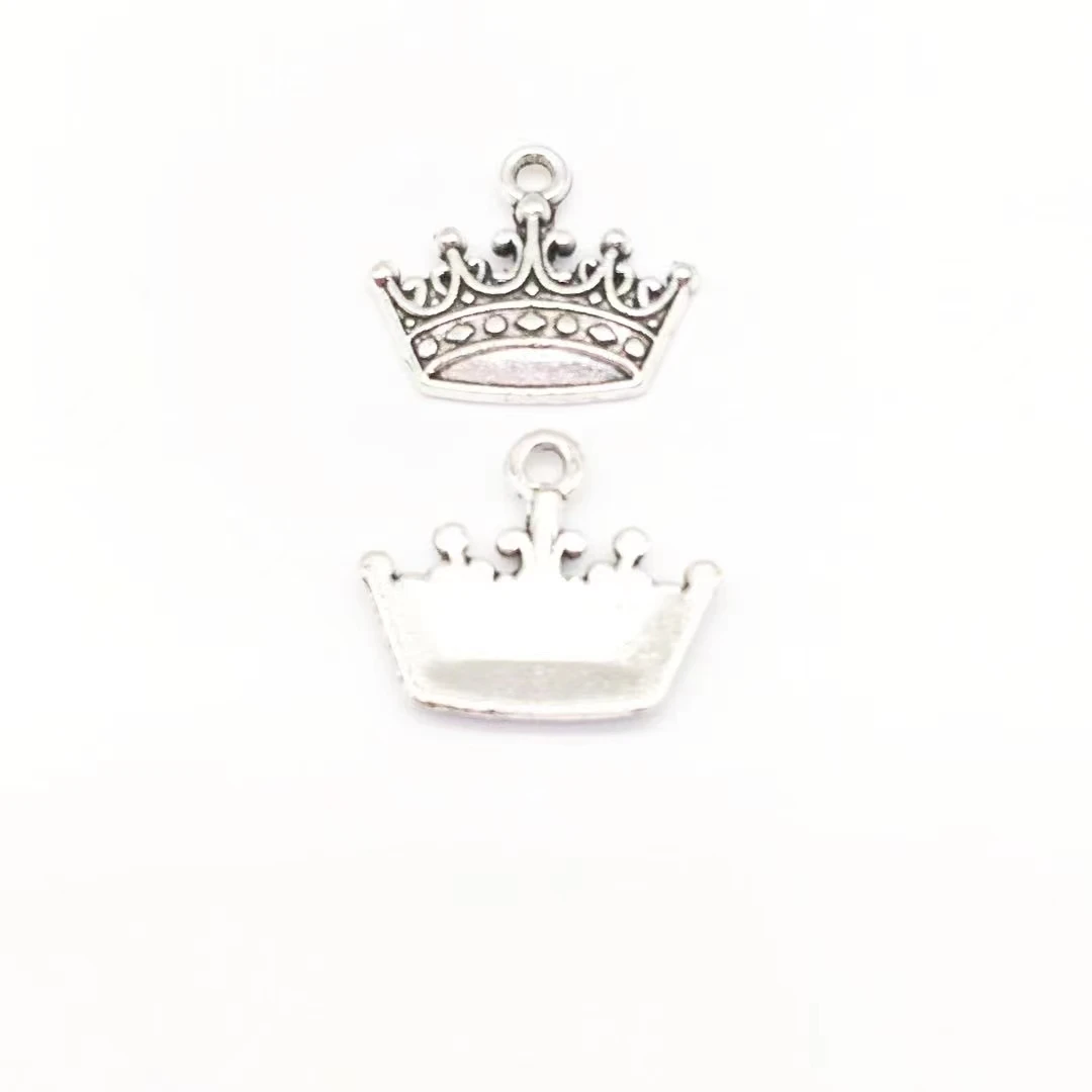 30pcs Charms crown 15x18mm 5 colors Plated Pendants Antique Jewelry Making DIY Handmade Craft