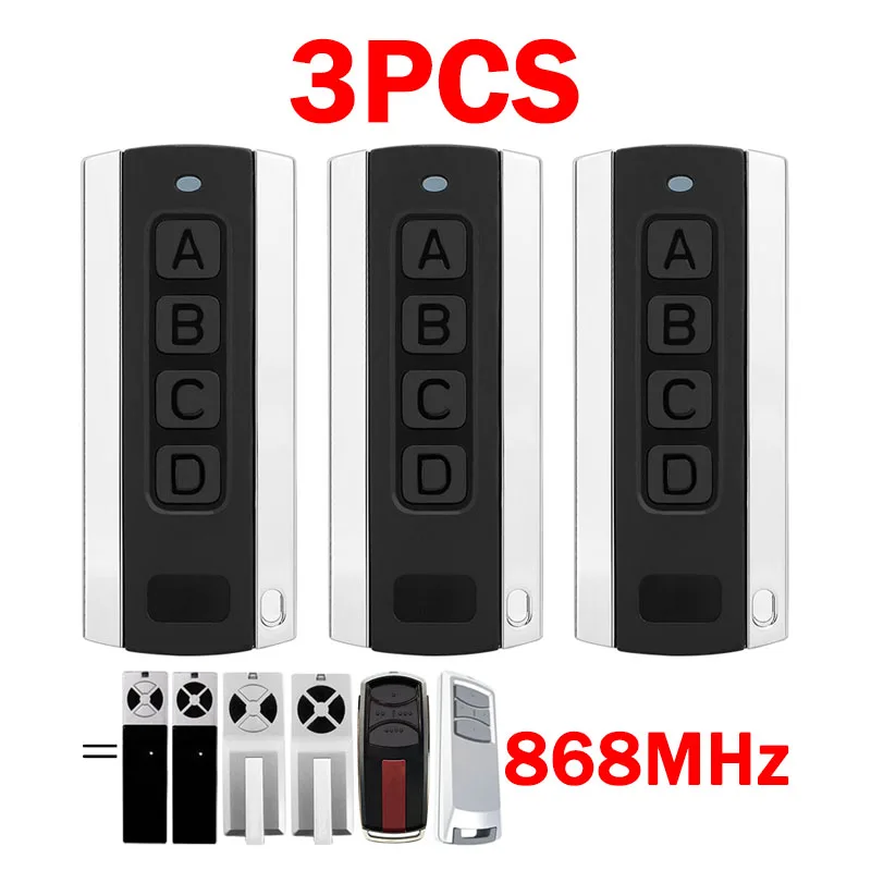 

3шт LiftMaster TX4EVF TX2EV TX4EV F30A-R Chamberlain TX4REV-F TX2REV TX4REV Гараж Открывалка дверей Дистанционное управление 4 кнопки 868МГц
