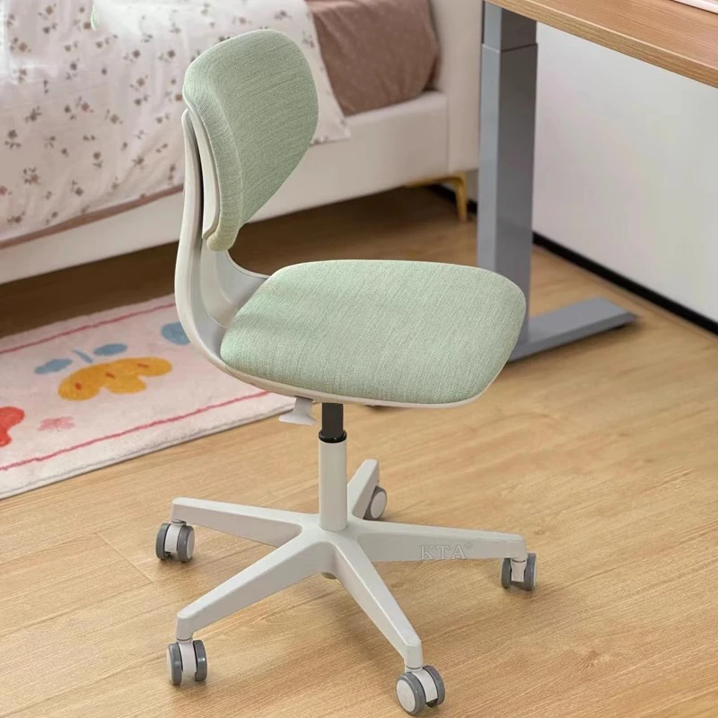 Ergonomic Rolling Office Chair Comfortable Portable Wheels Backrest Office Chair Vanity Designer Silla Oficina Home Furniture