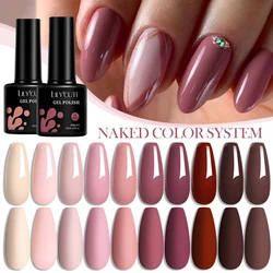 LILYCUTE-esmalte de uñas en Gel, 7ML, colores desnudos, esmalte de Gel semipermanente UV, pintura en Gel para decoración de uñas, Esmalte Em Gel