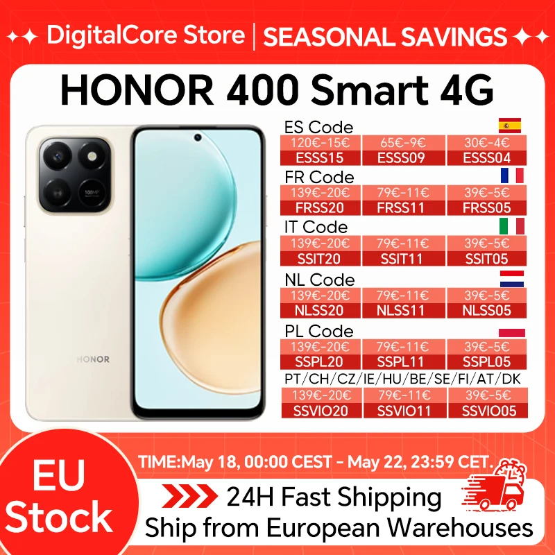 HONOR 400 Smart Écran 6,77 pouces Snapdragon 685 Double caméra arrière 108MP Batterie grande capacité 6500mAh SuperCharge 35W MagicOS 9.0