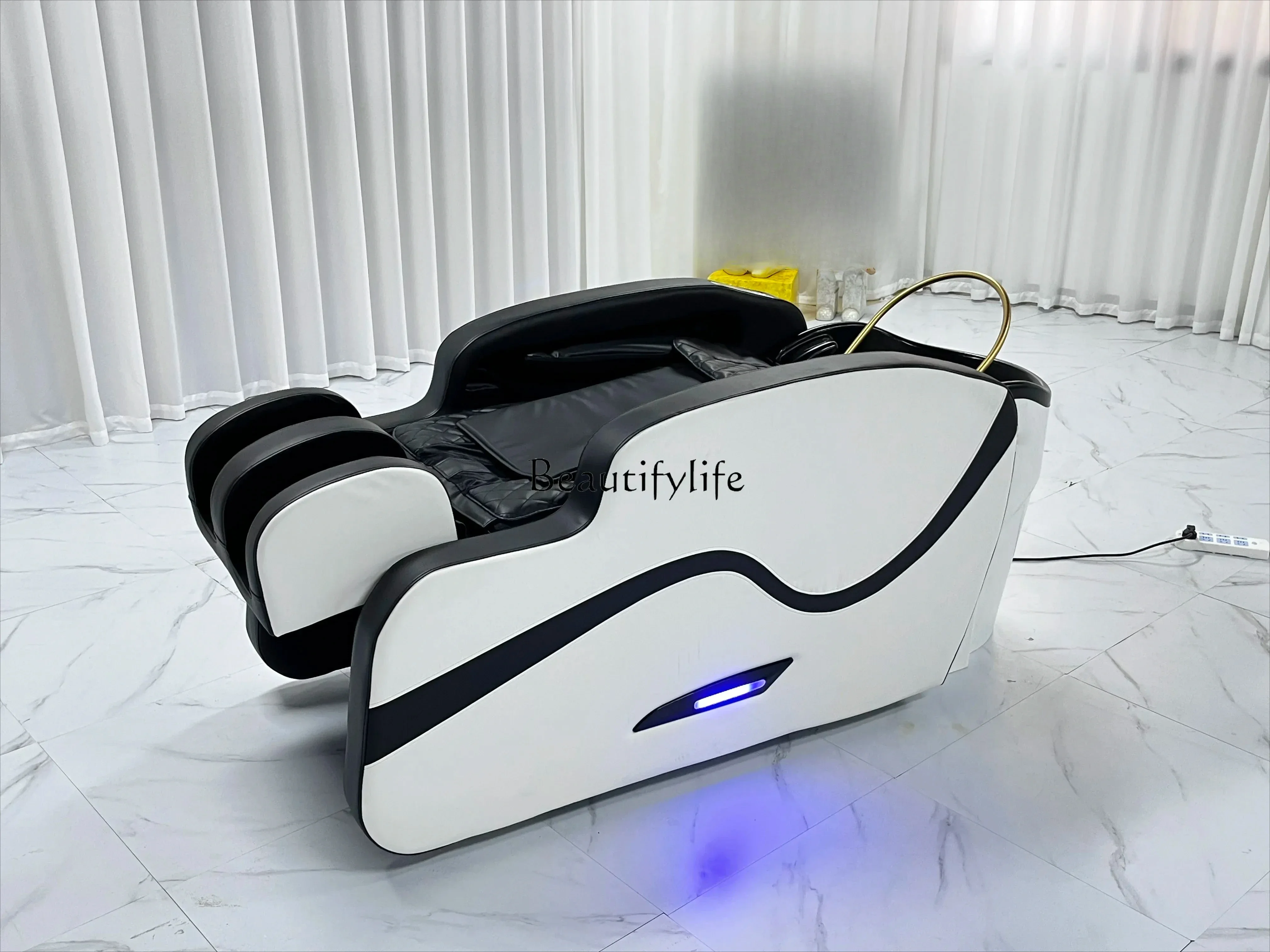 

ld 30Smart Massage Shampoo Bed for Hair Salon Lying Flat Body Massage Shampoo Bed