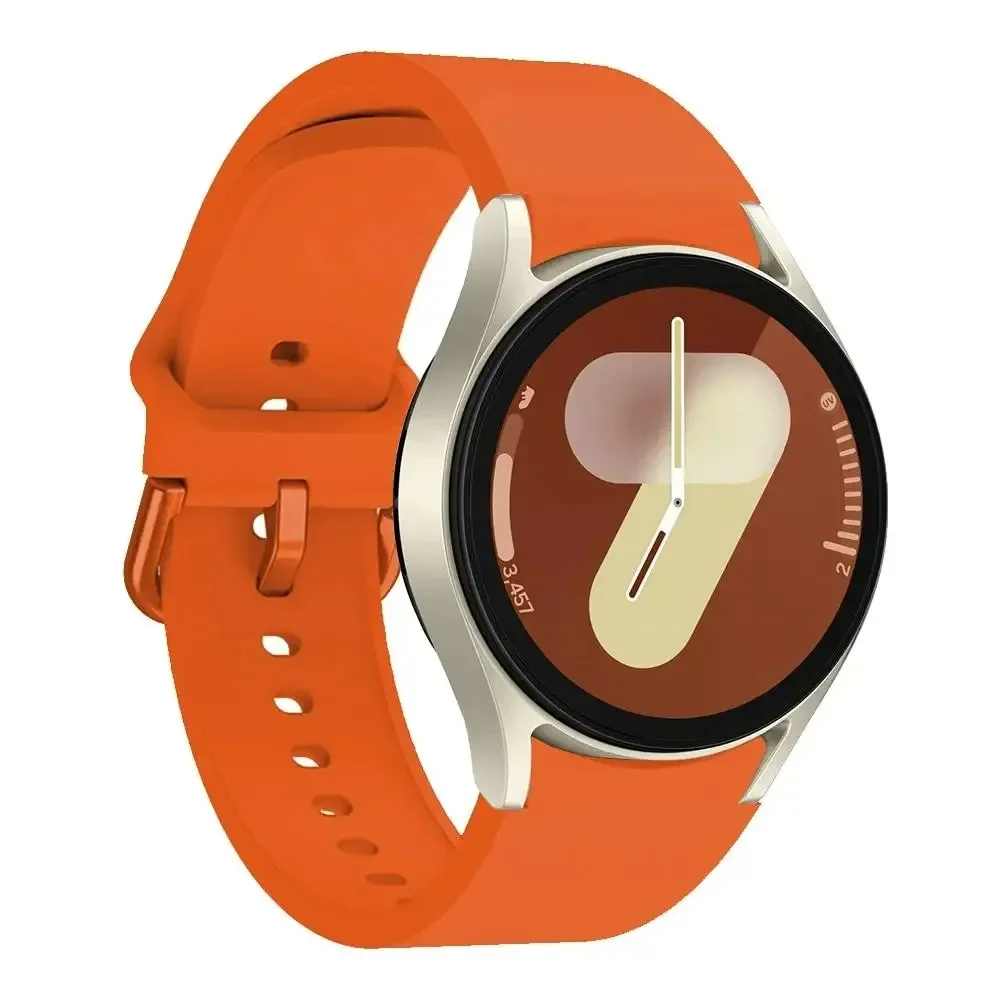 20mm Original Silicone Band For Samsung Galaxy Watch 7 44mm 40mm Strap Watch 6 5 4 Classic 47mm 43mm 46 42mm/5 Pro 45mm Bracelet