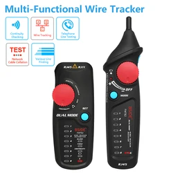 FTW82 Digital and Analogue Dual Mode Network Cable Tracer RJ45 RJ11 Ethernet LAN Trace Analyser Detector Line Finder Wire Tester