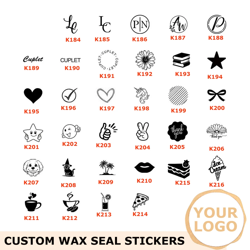 

2.5Cm Custom Logo Wax Seals Stickers Personalized Monogram Self-Adhesive Stickers for Diy Wedding Envelope Invitation Gift Cards