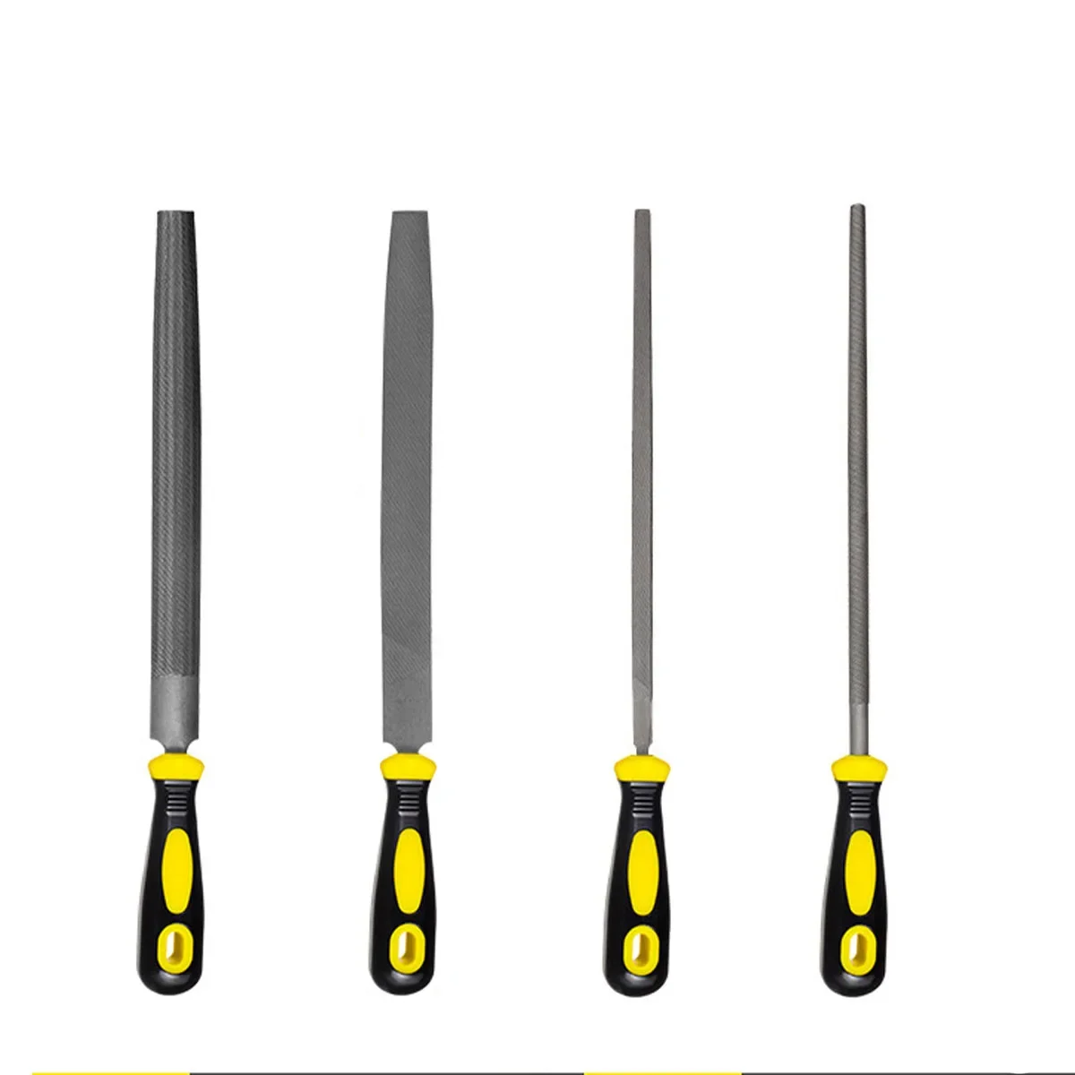 Needle File Set,Hand Metal Files, Hardened Alloy Strength Steel Set includes Triangular, Round, and Half-Round File