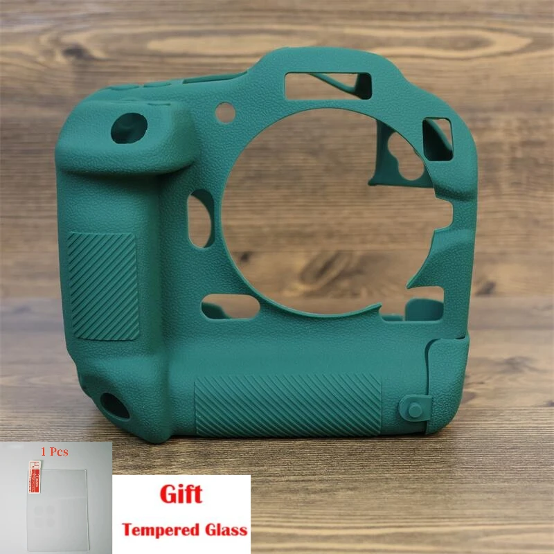 

For Canon EOS R3, Protective Body Case Skin protector cover + Tempered Glass LCD Protective Film