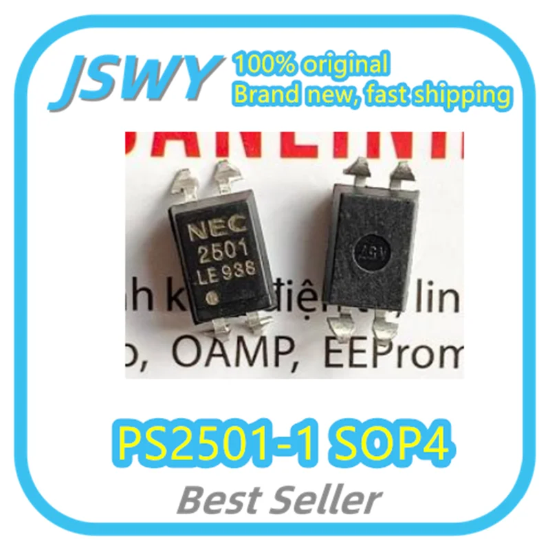 

(10/50pcs) PS2501-1 PS2501 Silkscreen 2501 DIP4 High Speed Optocoupler Brand New Original Ships Fast Electronics