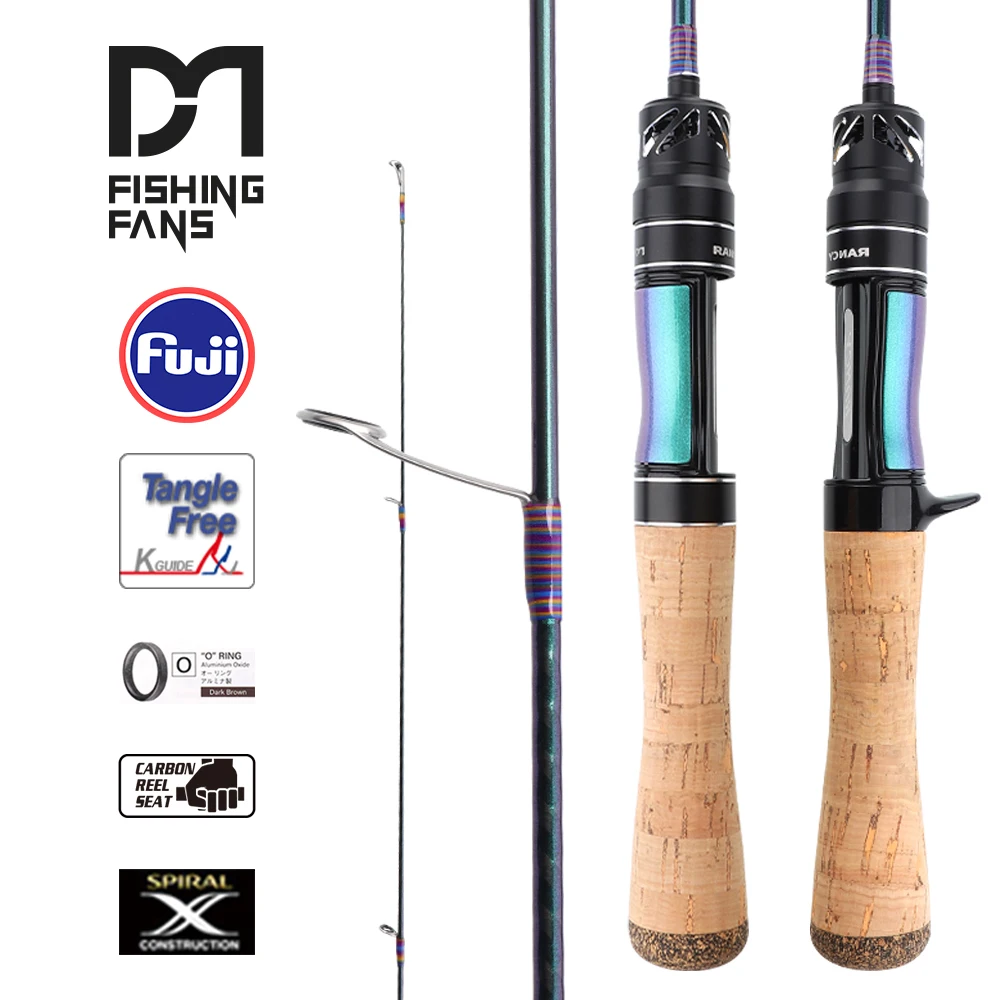 

RANCY FUJI O GUIDE UL ultralight fishing rod solid tip for trout crappie small fish rattle reel seat fishing rod