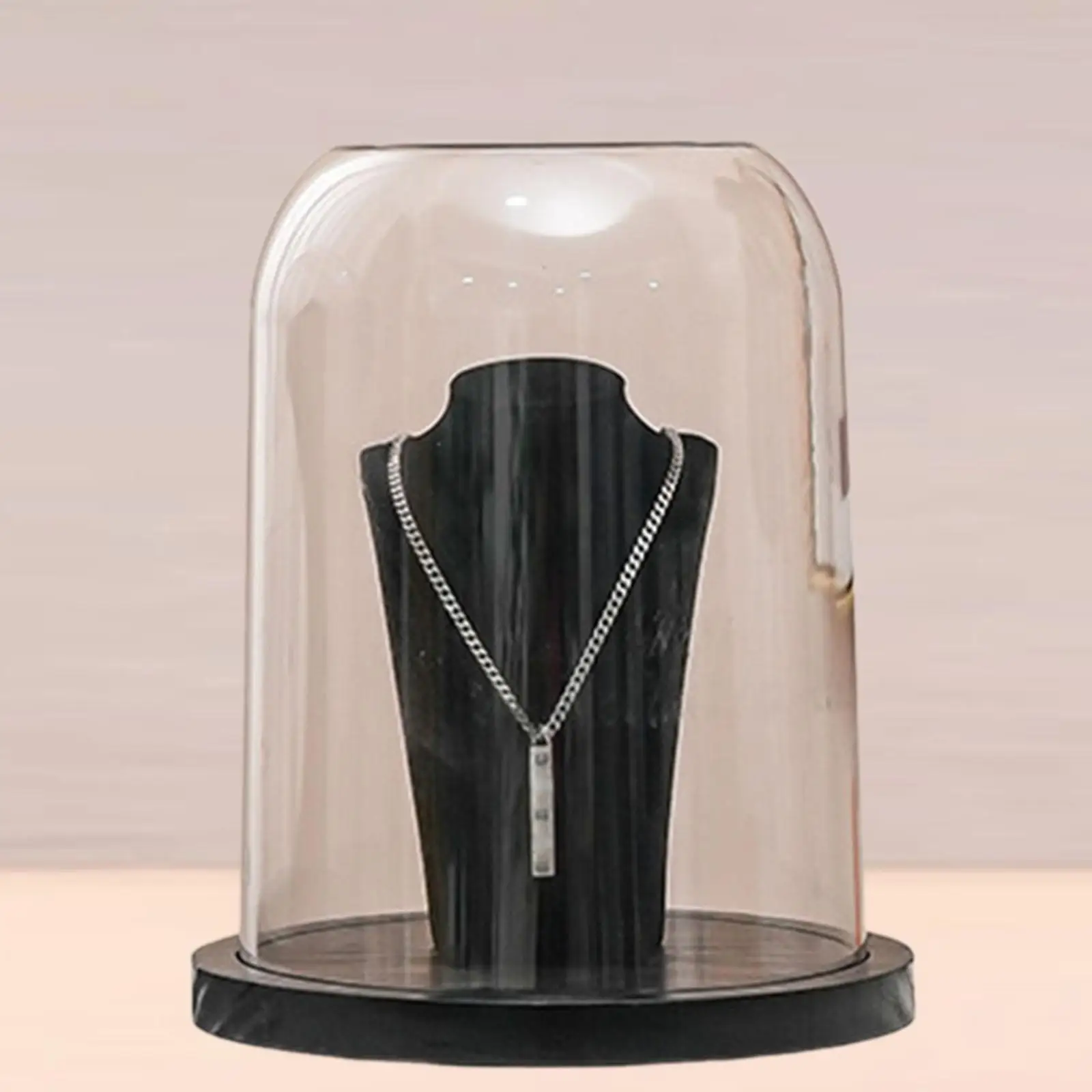 Clear Cloche Dome Display Empty Dome Stand Keepsakes Showcase Bell Jar Cover