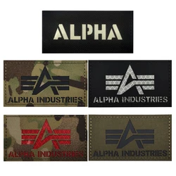 IR riflettente ALPHA Laser Cutting CP Camouflage luminoso Morale Badge Armband zaino Sticker con Patch Hook and Loop