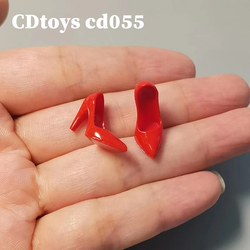 Cdtoys CD055 1/12 Women Soldier Shoes Cute Mini Pointed Toe Pumps High Heels Accessory Fit 6'' Action Figure Body Model Toys