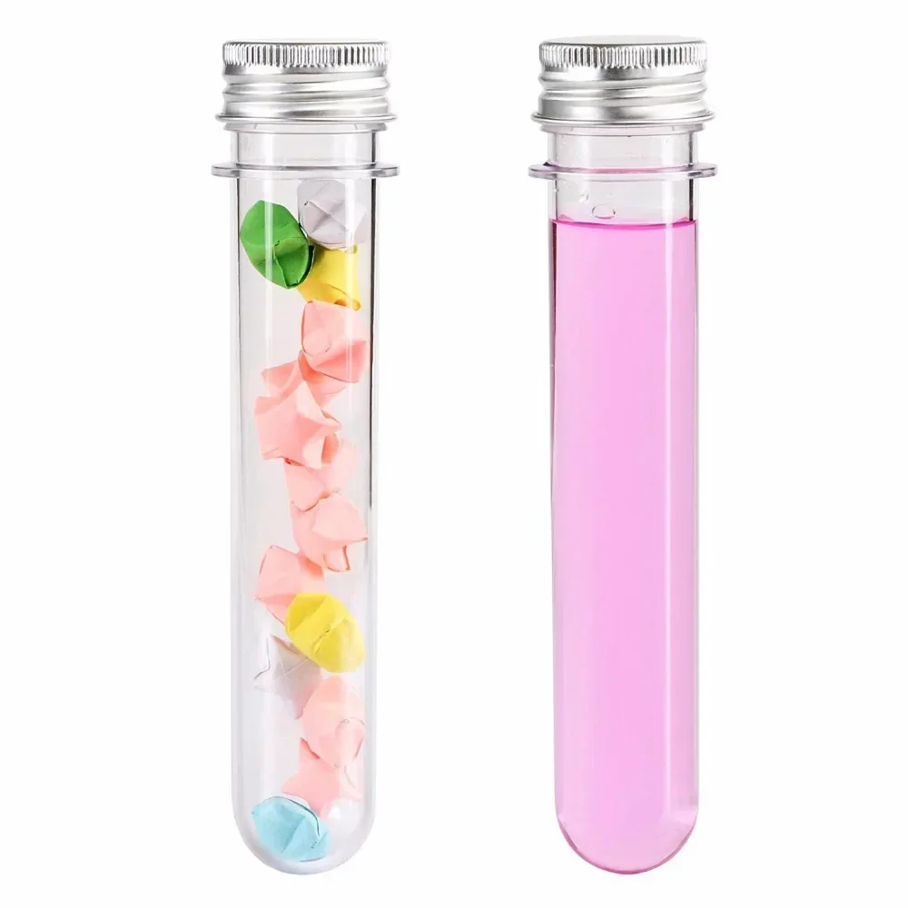 Plastic Tube With Aluminum Cap Refillable Bottles & Accessories Reagent Container For Traveling Essentials Travel Bottle Set