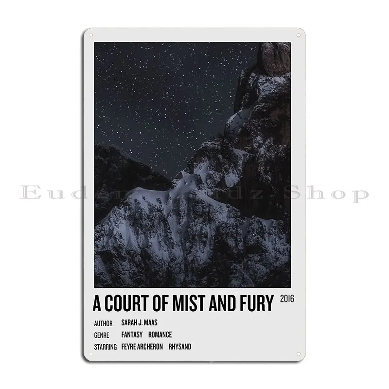 A Court Of Mist And Fury Aesthetic Metal Plaque Poster Rusty Character Cinema Wall Mural Garage Decoration Tin Sign Poster